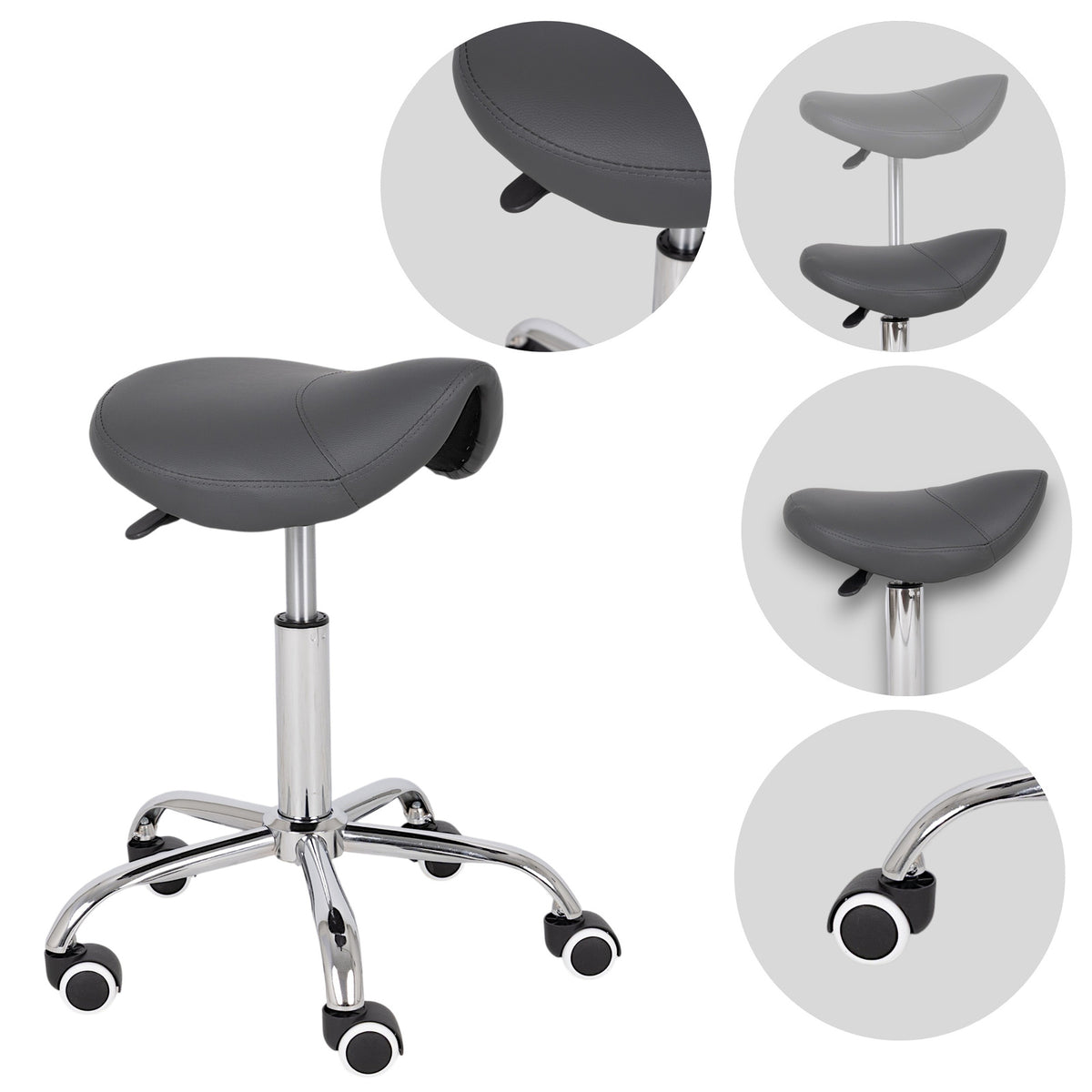 Balninė masažuotojo kėdė Habys Lofi Comfy Base, pilka k521 – nuotrauka 1