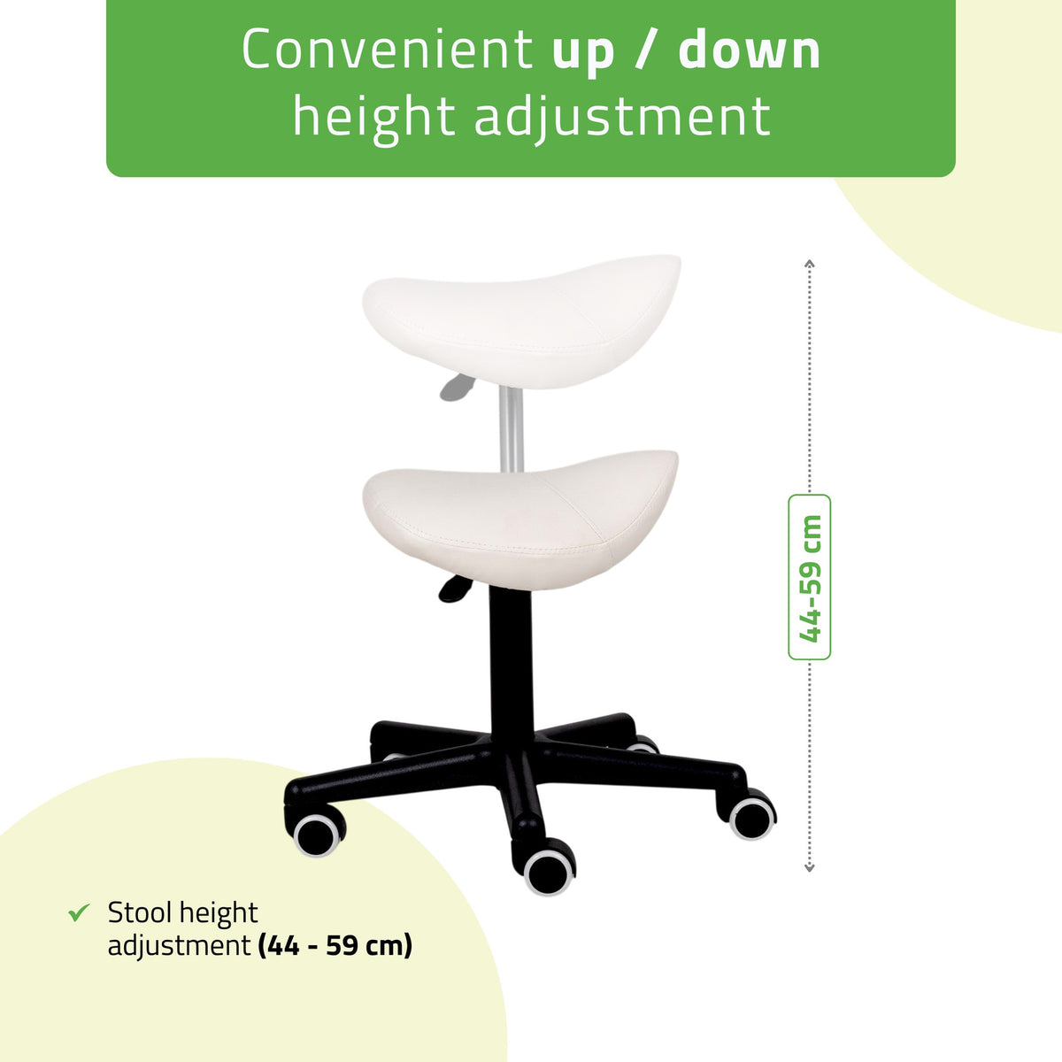 Balninė masažuotojo kėdė Habys Lumo Comfy Base, balta k501 – nuotrauka 4