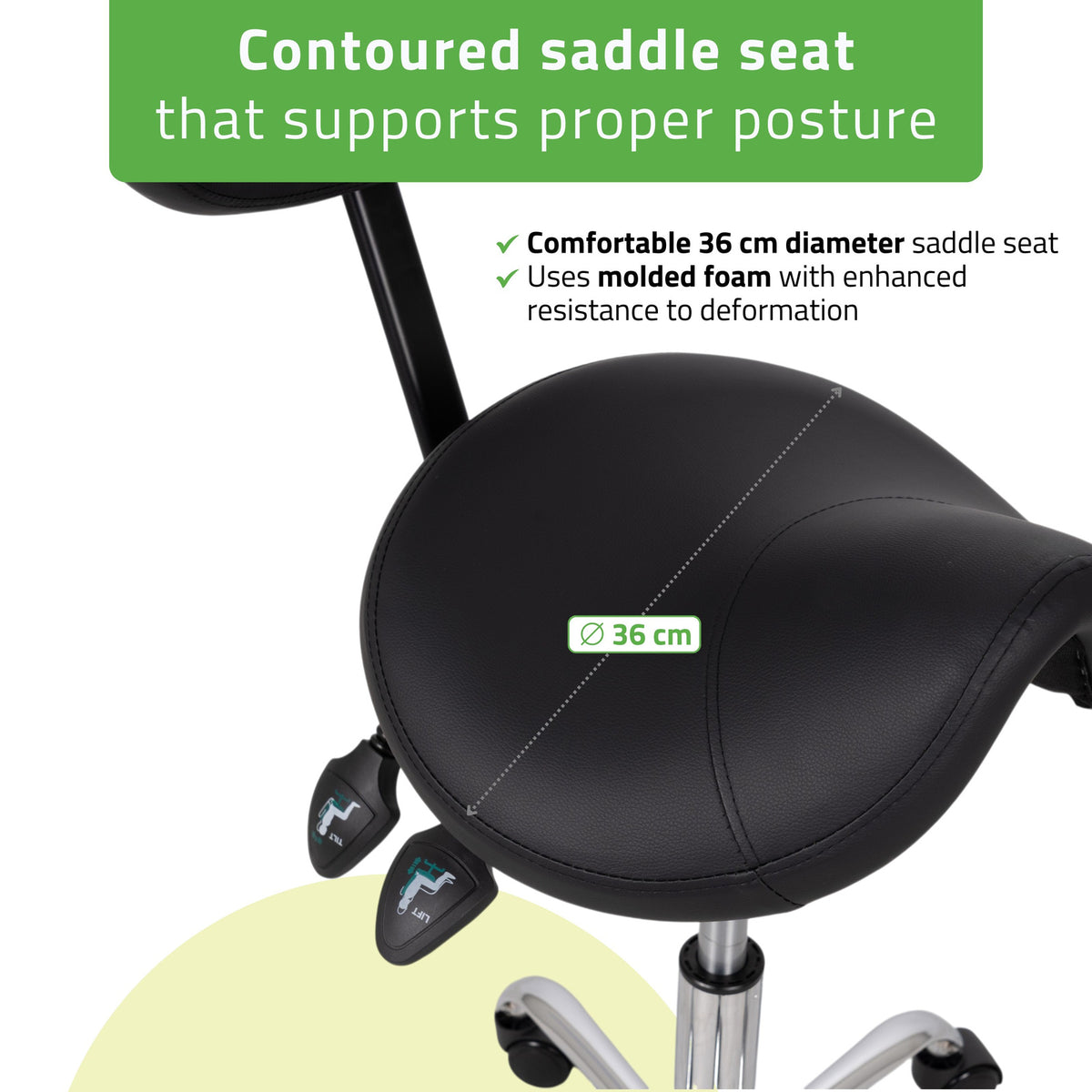 Balninė masažuotojo kėdė Habys Sola Comfy Base, juoda k515 – nuotrauka 3