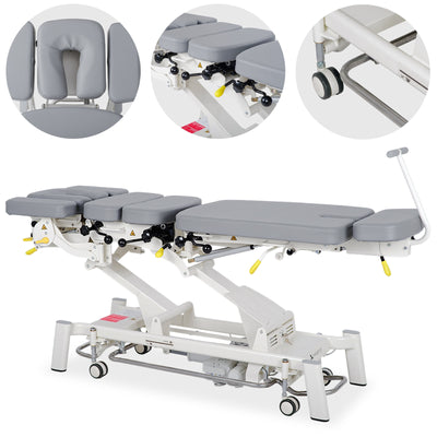 Elektrinis masažo stalas Habys Upright Chiro Z7, Pilka K322, T-SS035