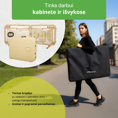 Sulankstomas masažo stalas Habys Aveno Life Sofia Light – vaizdas 4