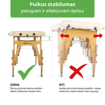 Sulankstomas masažo stalas Habys Aveno Life Sonia S – vaizdas 3