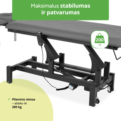 Stacionarus elektrinis masažo stalas Habys Fortis 4 ERGO, pilkas – vaizdas 6