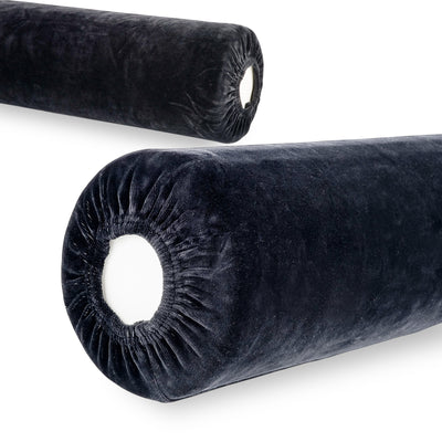 Veliūrinis volelio užvalkalas Habys – 15 × 60 cm voleliui / Juoda