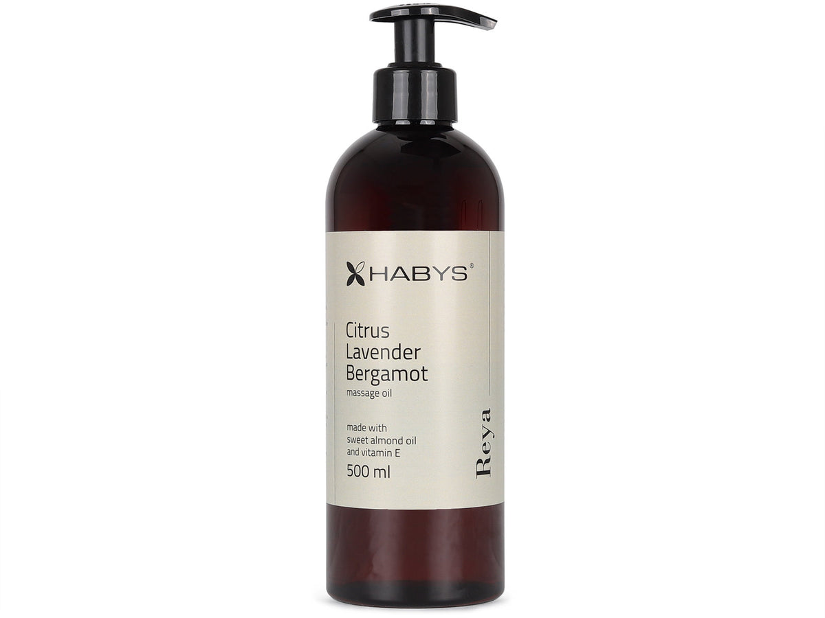 Masažo aliejus Habys Reya Citrus Lavender Bergamot – 500 ml