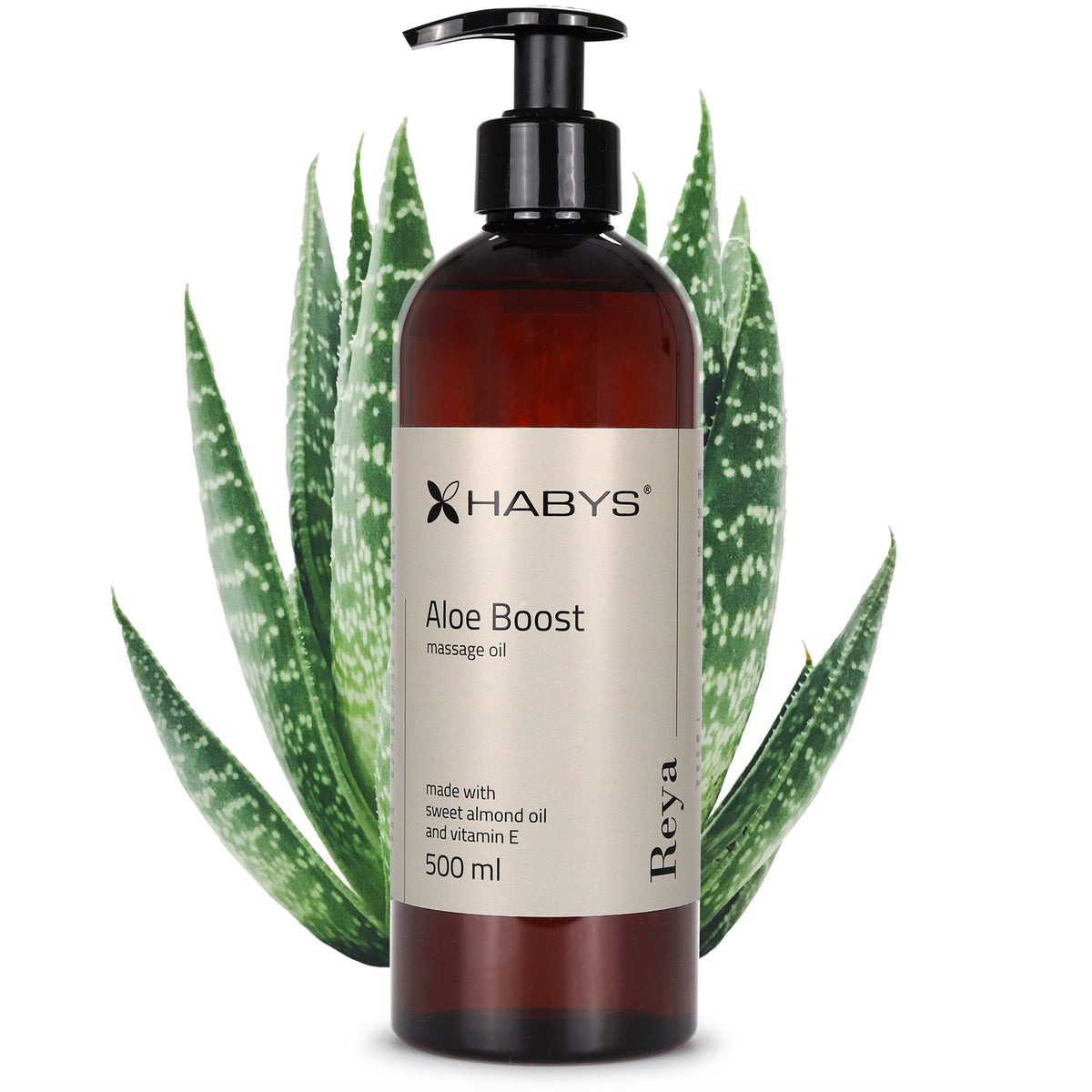 Masažo aliejus Habys Reya Aloe Boost – 500 ml