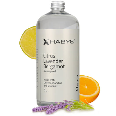 Masažo aliejus Habys Reya Citrus Lavender Bergamot – 1000 ml