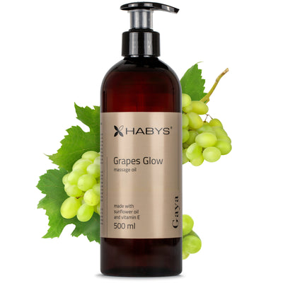 Masažo aliejus Habys Gaya, 500 ml – Grapes Glow