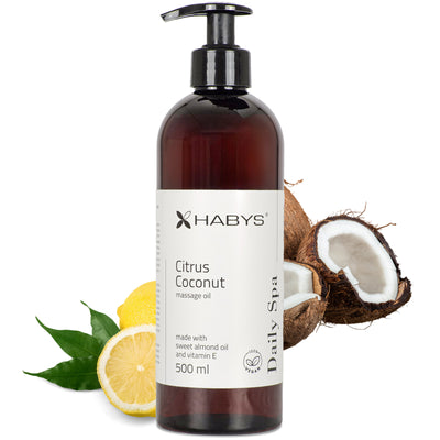 Masažo aliejus Habys Daily Spa – Citrus Coconut / 500 ml