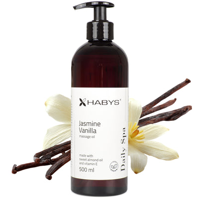 Masažo aliejus Habys Daily Spa – Jasmine Vanilla / 500 ml