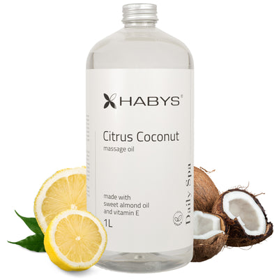 Masažo aliejus Habys Daily Spa – Citrus Coconut / 1000 ml
