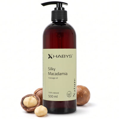 Masažo aliejus Habys Nature Silky Macadamia – 500 ml
