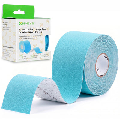 Kineziologinis teipas Habys Strong, 5 cm × 5 m – Mėlynas