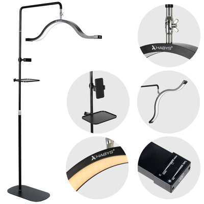 Kosmetologinė LED lempa Habys Vena, 45 W – Juoda (Vena Dark)