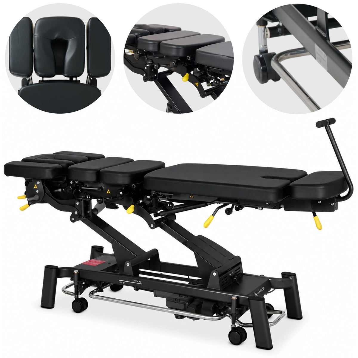 Elektrinis masažo stalas Habys Upright Chiro Z7, Juoda K315, T-SS104