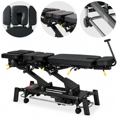 Elektrinis masažo stalas Habys Upright Chiro Z7, Juoda K315, T-SS104