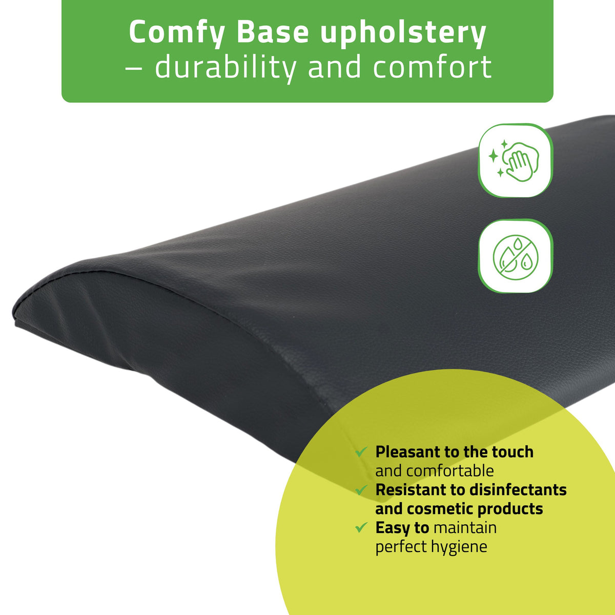 Juosmens atraminė pagalvėlė Aveno Life 40 × 25 × 5 cm Comfy Base, juoda k515 – nuotrauka 4