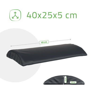Juosmens atraminė pagalvėlė Aveno Life 40 × 25 × 5 cm Comfy Base, juoda k515 – nuotrauka 5