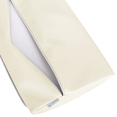 Juosmens atraminė pagalvėlė Habys 40 × 25 × 5 cm kieta Satin Comfort, dramblio kaulo k707 – nuotrauka 2