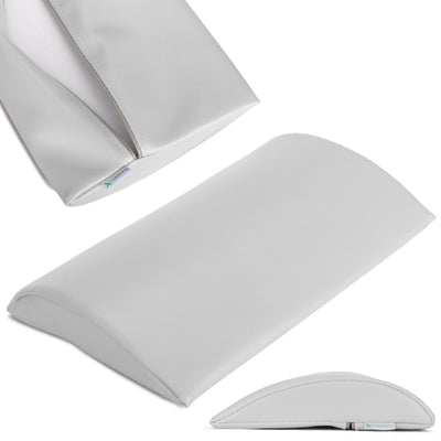 Juosmens atraminė pagalvėlė Habys 40 × 25 × 5 cm minkšta Satin Comfort, šviesiai pilka k729 – nuotrauka 1