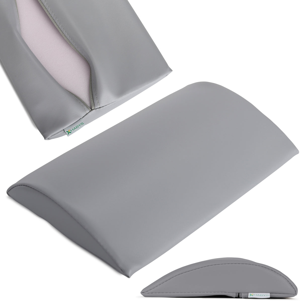 Juosmens atraminė pagalvėlė Habys 40 × 25 × 5 cm minkšta Vinyl Flex, pilka k029 – nuotrauka 1