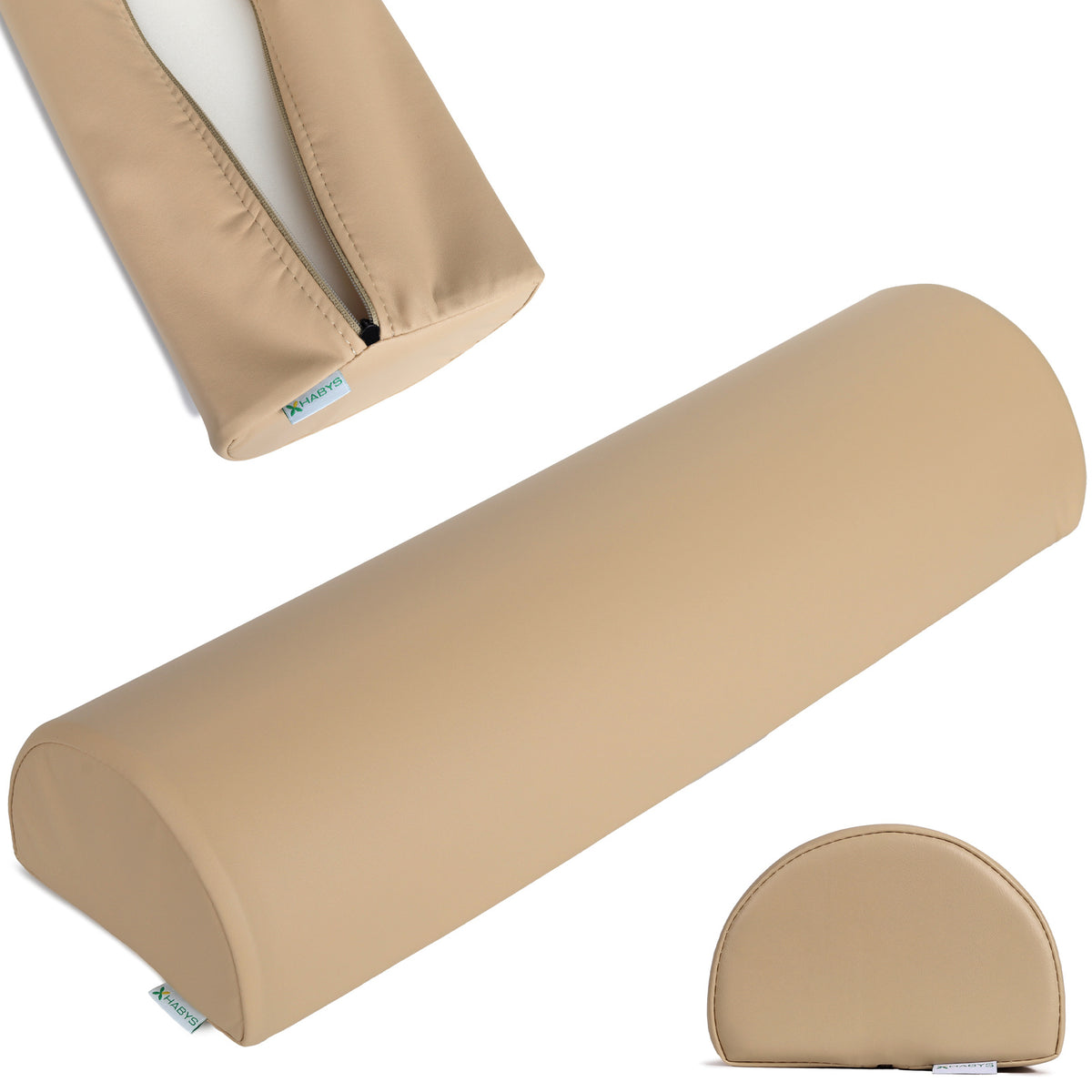 Masažo pusvolelis Aveno Life 60 × 18 × 12 cm Soft Touch, moco beige k607 – nuotrauka 1