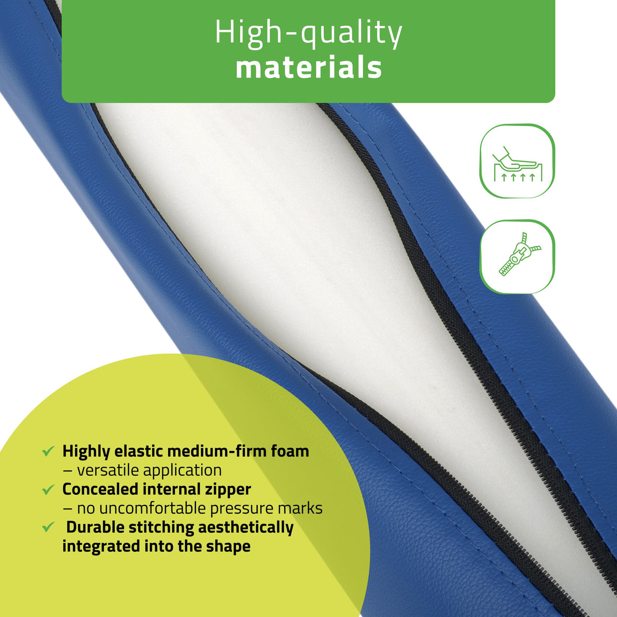 Masažo volelis Aveno Life 12 × 60 cm Comfy Base, mėlyna k512 – nuotrauka 3
