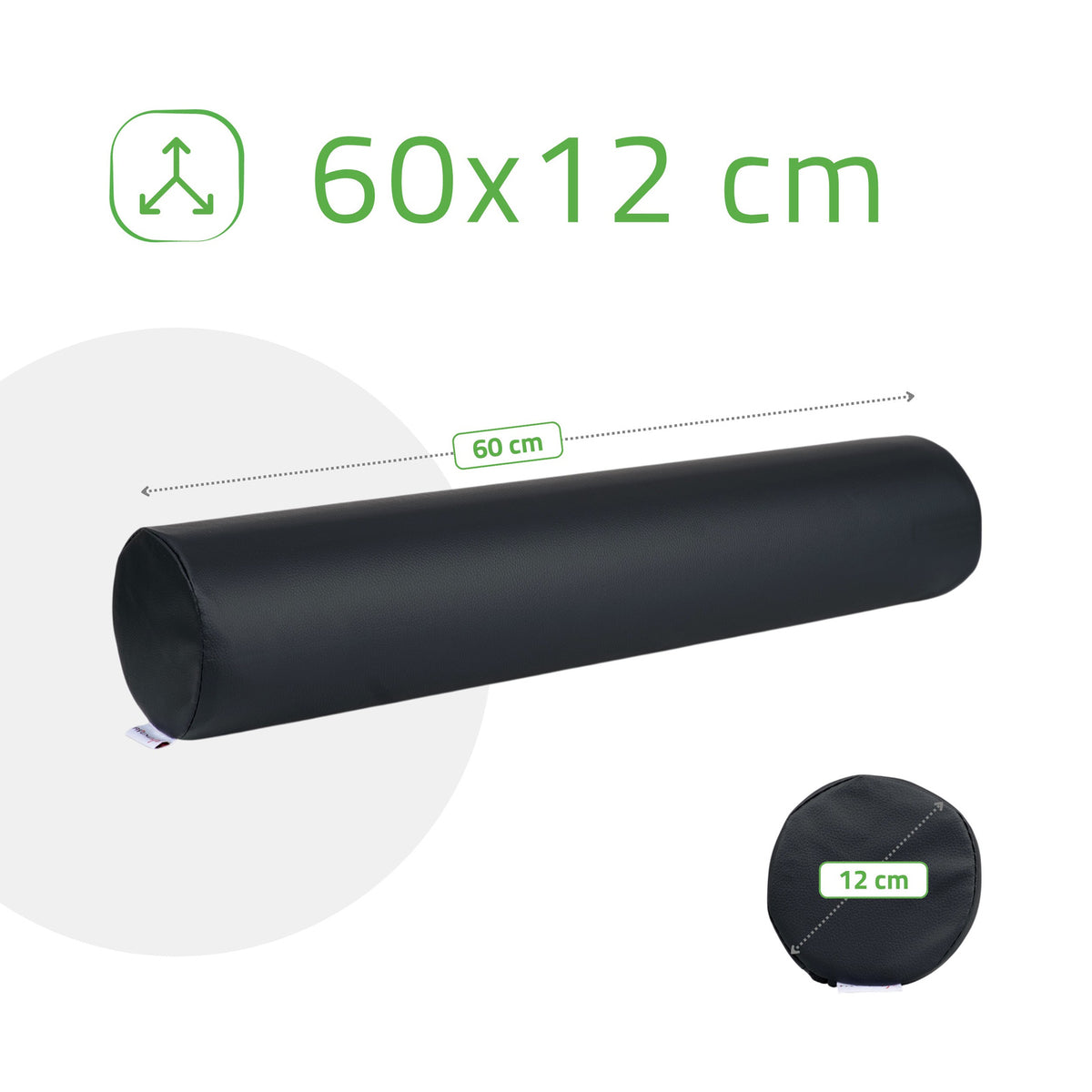 Masažo volelis Aveno Life 12 × 60 cm Comfy Base, juoda k515 – nuotrauka 5