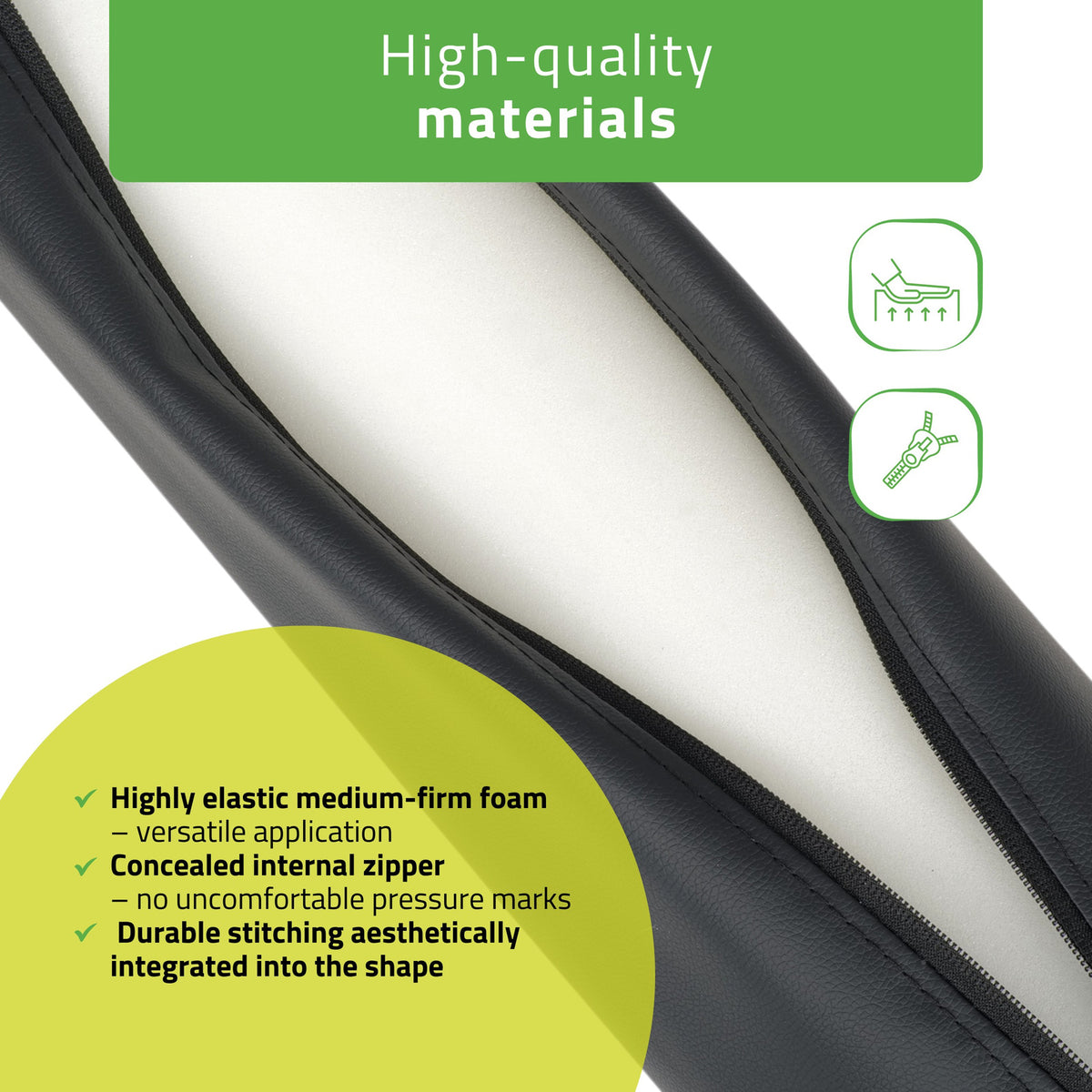 Masažo volelis Aveno Life 15 × 60 cm Comfy Base, juoda k515 – nuotrauka 3