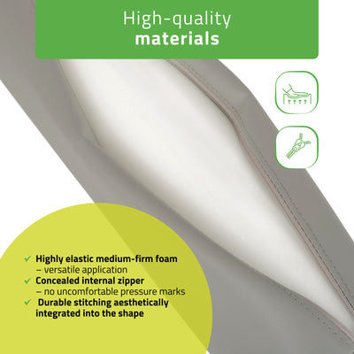 Masažo volelis Aveno Life 15 × 60 cm Comfy Base, pilka k522 – nuotrauka 3