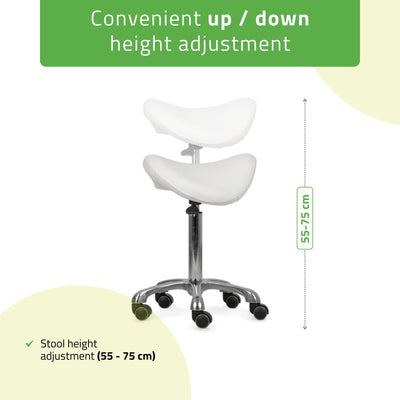 Masažuotojo kėdė Habys Alma So Skin, balta k401 – nuotrauka 4