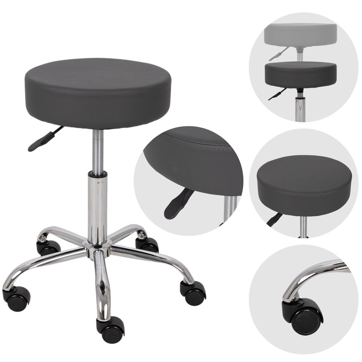Masažuotojo kėdė Habys Tila Comfy Base, pilka k521 – nuotrauka 1