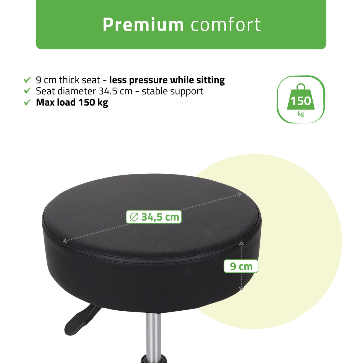 Masažuotojo kėdė Habys Timo Comfy Base, juoda k515 – nuotrauka 2