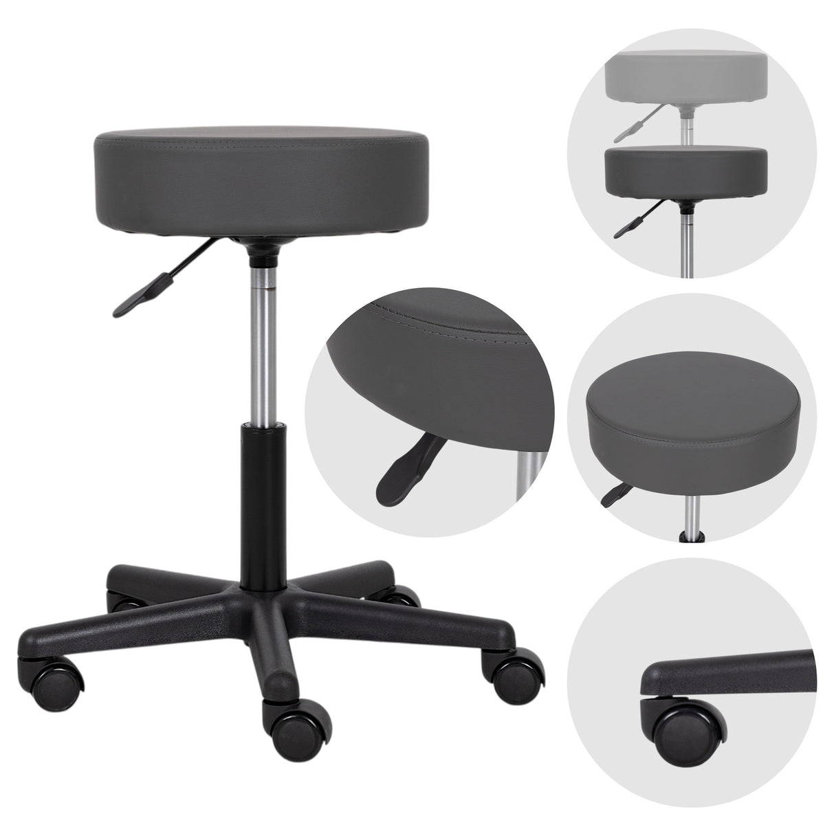 Masažuotojo kėdė Habys Timo Comfy Base, pilka k521 – nuotrauka 1