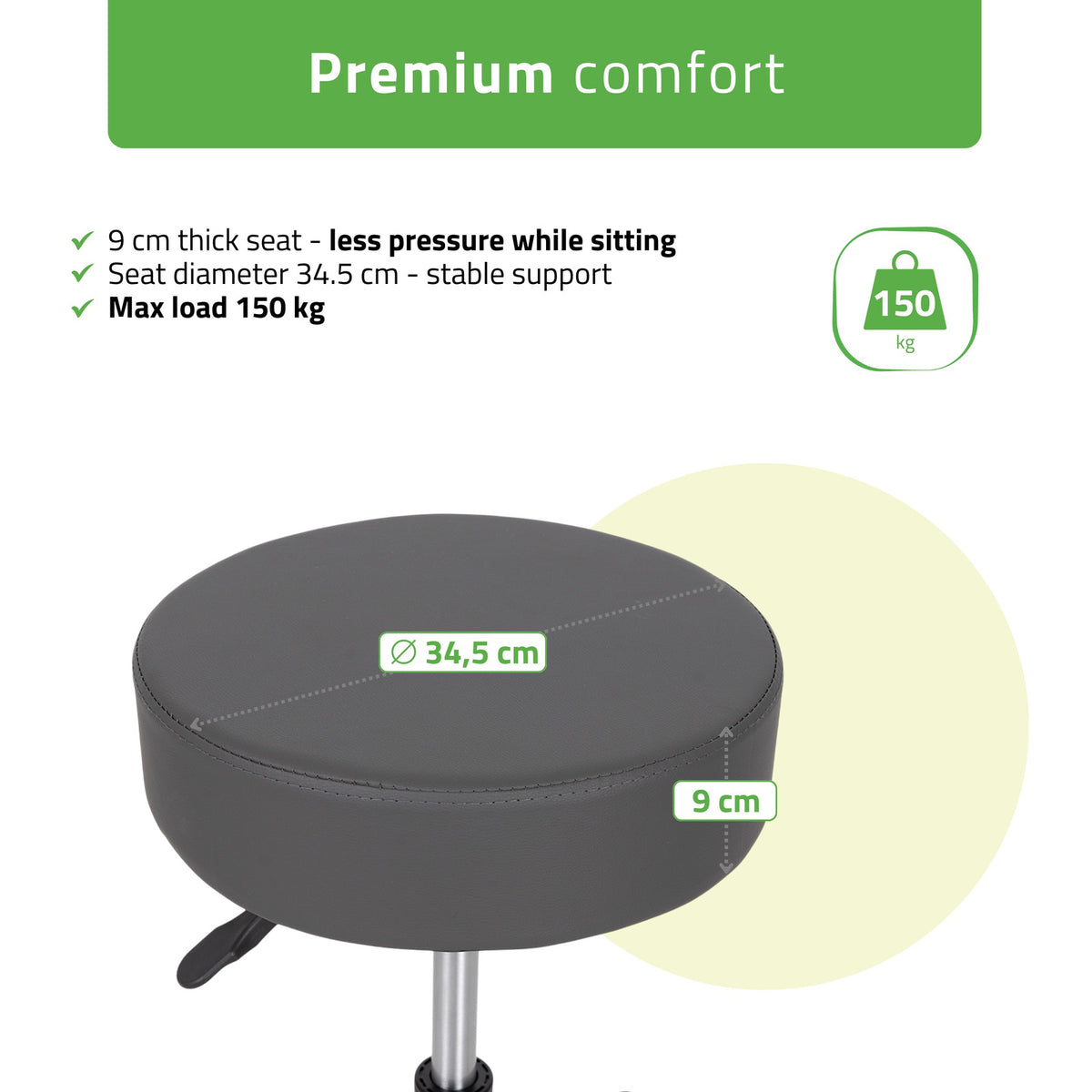 Masažuotojo kėdė Habys Timo Comfy Base, pilka k521 – nuotrauka 2