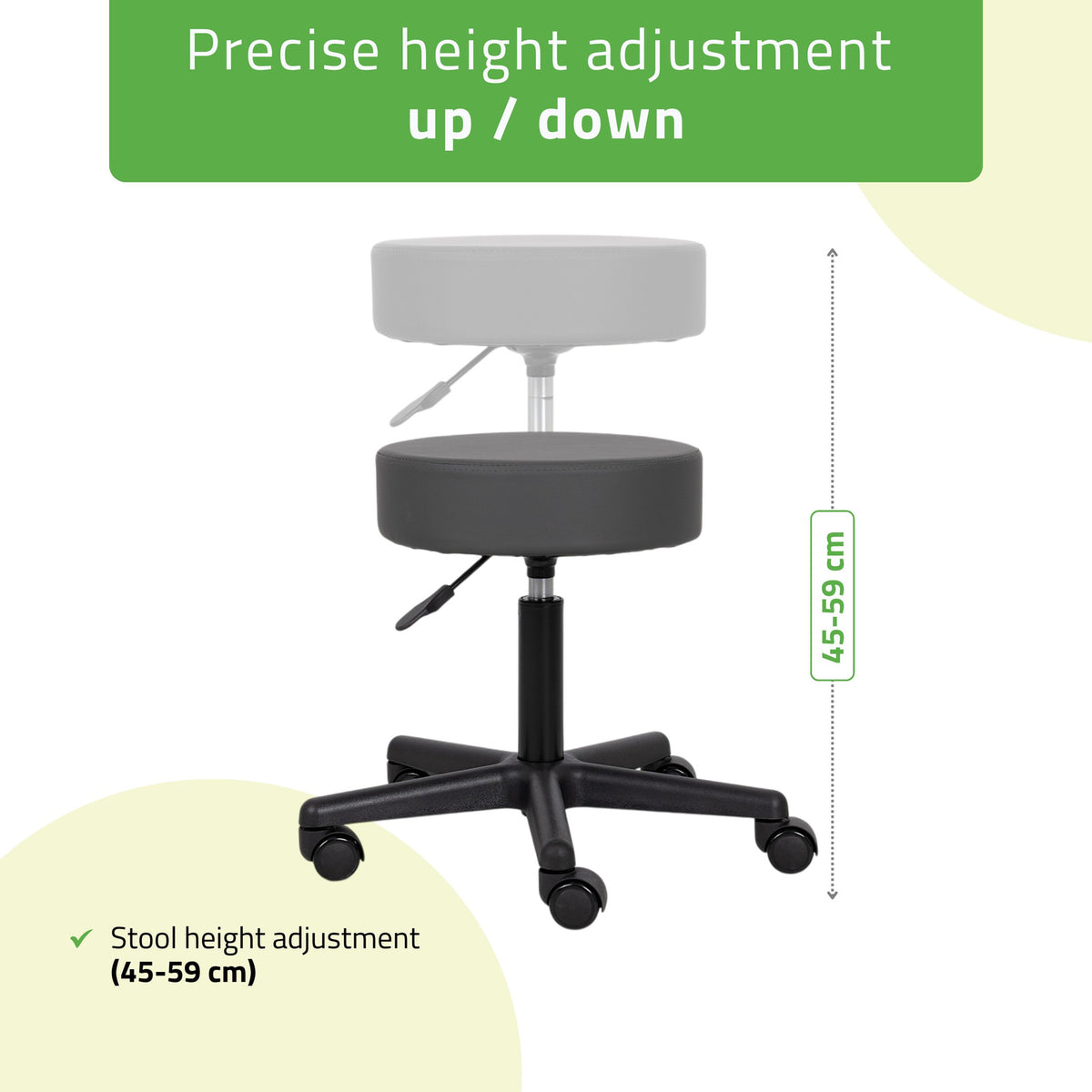 Masažuotojo kėdė Habys Timo Comfy Base, pilka k521 – nuotrauka 3