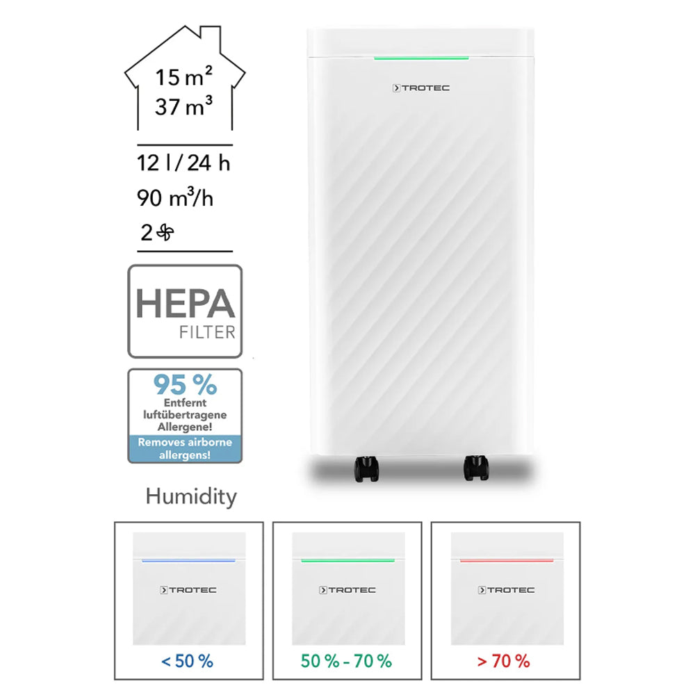 Oro sausintuvas - valytuvas Trotec TTK 27 HEPA – vaizdas 5