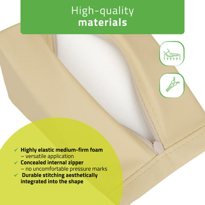 Pleištinė masažo pagalvėlė Aveno Life 20 × 15 × 10 cm Comfy Base, smėlio k533 – nuotrauka 3