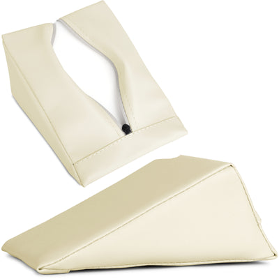 Pleištinė masažo pagalvėlė Habys 20 × 15 × 10 cm Satin Comfort, dramblio kaulo k707 – nuotrauka 1