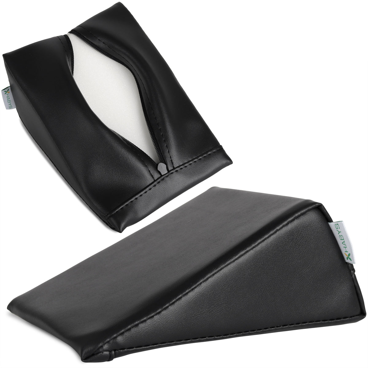 Pleištinė masažo pagalvėlė Habys 20 × 15 × 10 cm Vinyl Flex, juoda k015 – nuotrauka 1