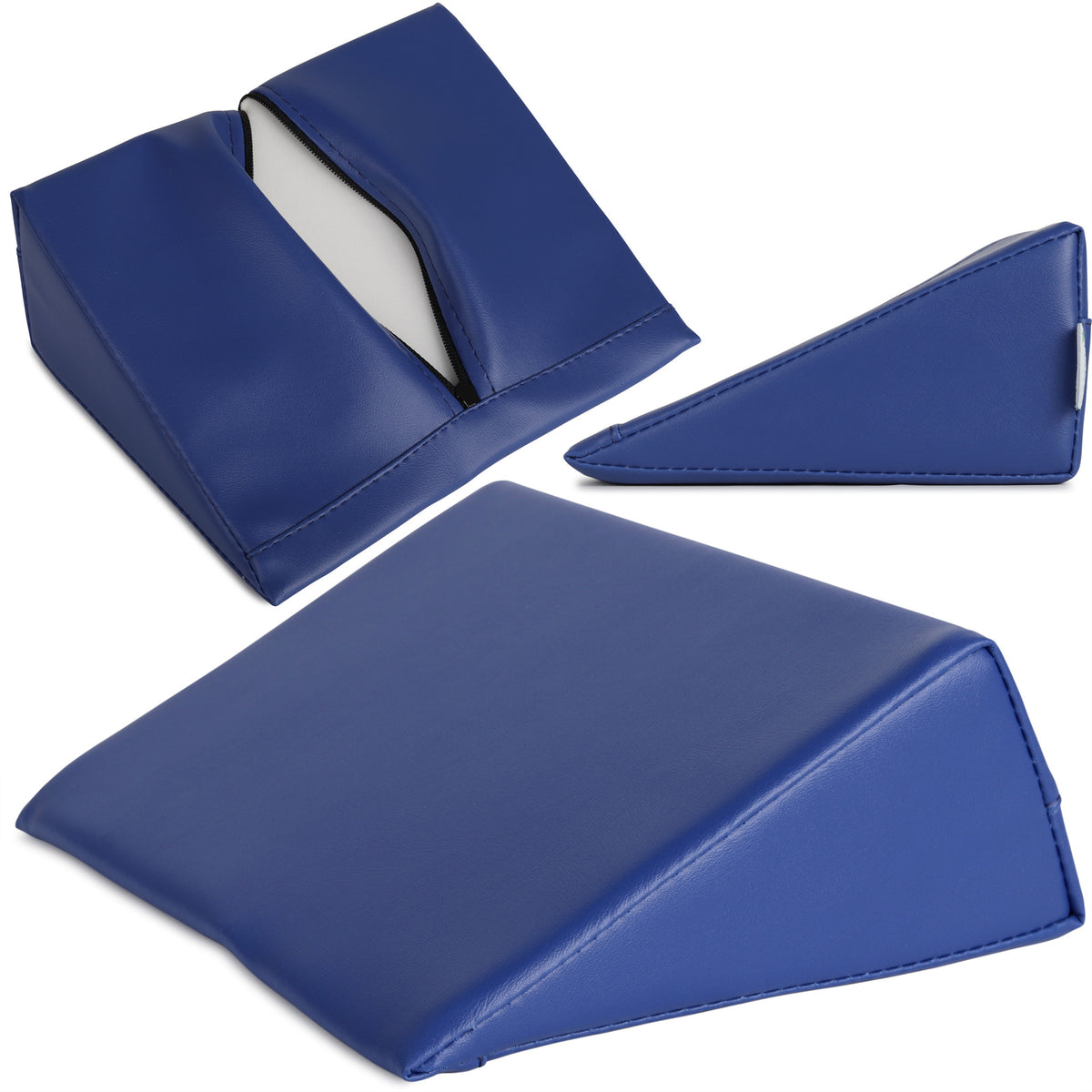 Pleištinė masažo pagalvėlė Habys 20 × 25 × 10 cm Vinyl Flex, tamsiai mėlyna k012 – nuotrauka 1