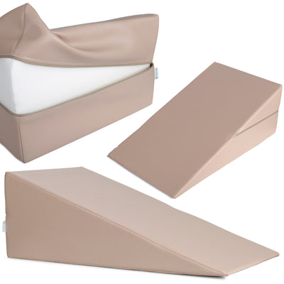 Pleištinė masažo pagalvėlė Habys 70 × 40 × 25 cm Vinyl Flex, smėlio k033 – nuotrauka 1