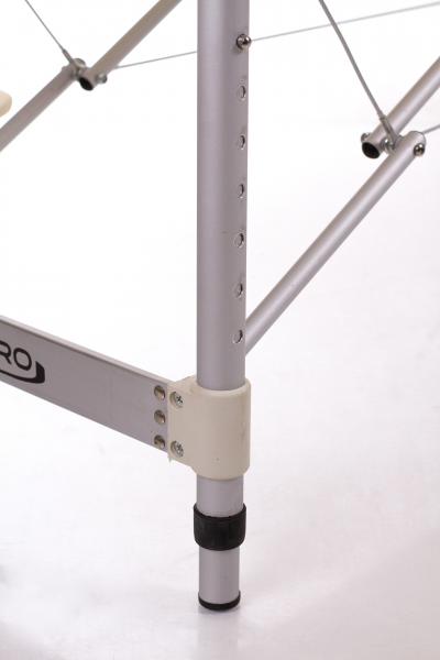 Sulankstomas masažo stalas Restpro ALU M2, 180 × 60 cm – aliuminio kojų aukščio reguliavimas