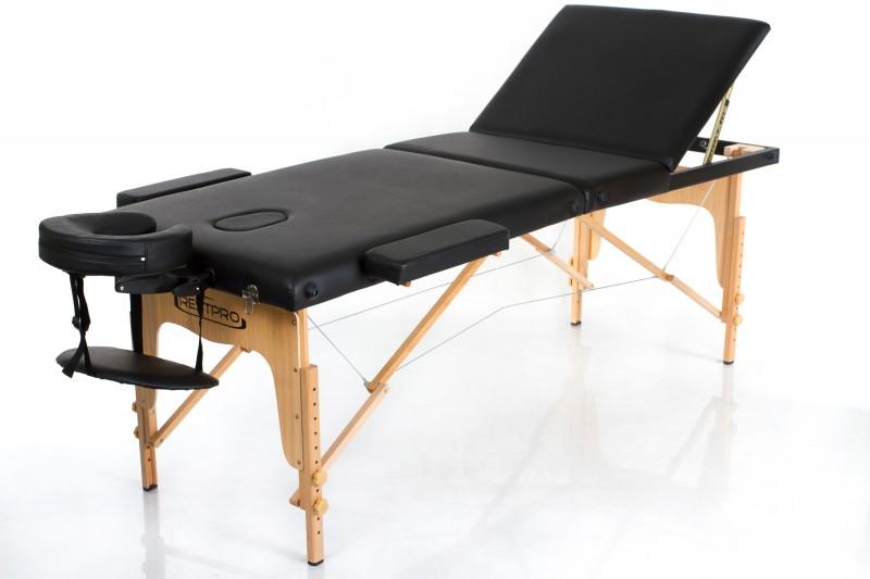 CLASSIC 3 BLACK – stalas pakelta nugaros dalimi