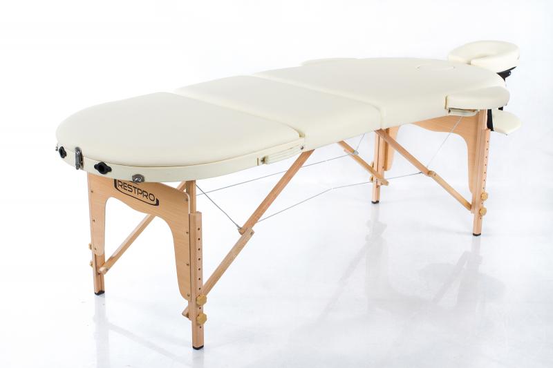 CLASSIC OVAL 3 CREAM – stalas horizontalia padėtimi