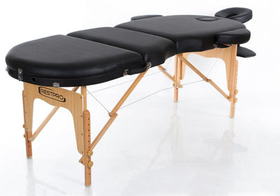 VIP OVAL 3 BLACK – stalas horizontalia padėtimi