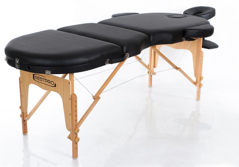 VIP OVAL 3 BLACK – stalas horizontalia padėtimi