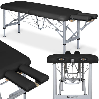 Sulankstomas masažo stalas Habys Chiro Ultralux 19, Juoda K015, G-SKAROCH47AK015000BP