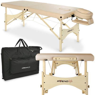 Sulankstomas masažo stalas Habys eSpirit, Moco Beige K607, V-SKESPIRIT70V003
