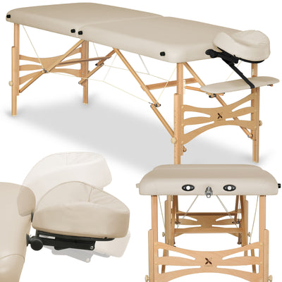 Sulankstomas masažo stalas Habys Panda, Smėlio K033, G-SKPDW60AK033100ZN2ZS